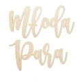 Drewniana girlanda na wesele z napisem Młoda Para.