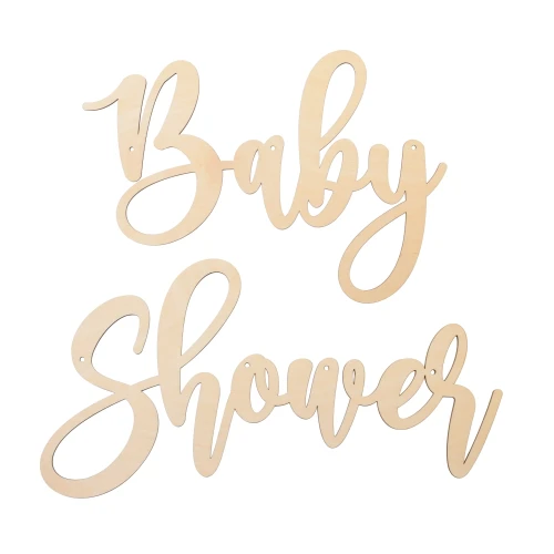 Girlanda drewniana napis Baby Shower