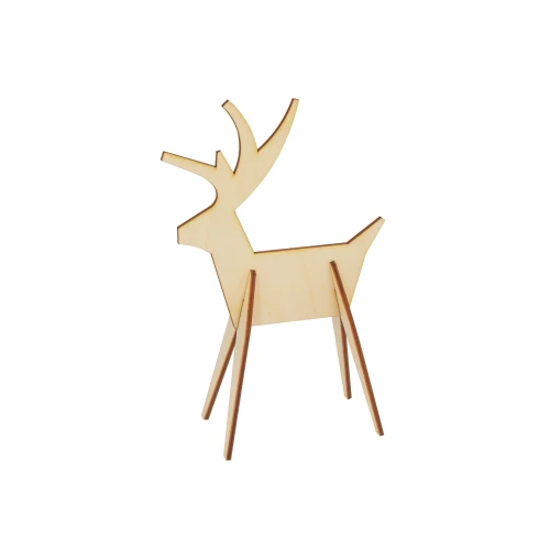 Plywood reindeer 3D - 1