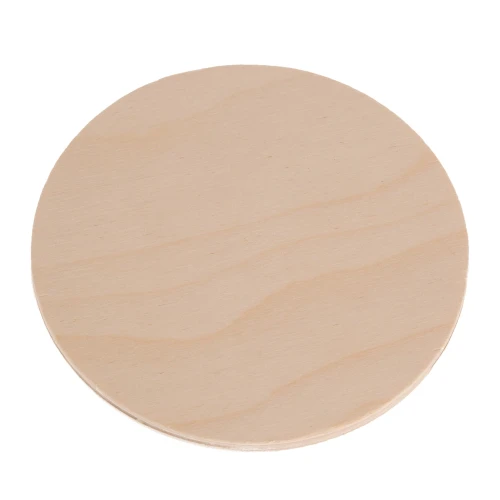 Round wooden coaster - thick