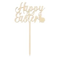Drewniany Topper na tort „Happy Easter”