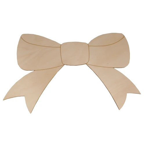 Wooden bow for decoupage