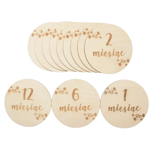Wooden photo cards - set of 12 pcs.