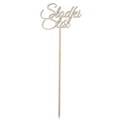 Wooden topper - "Słodki Stół"