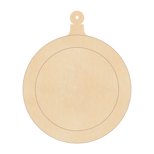 Wooden double-layer bauble
