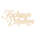Drewniany napis Kochanym Dziadkom