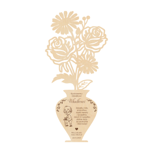 Personalized roses with wishes for Grandparent's Day