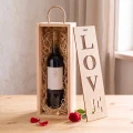 Skrzynka na wino z ażurowym napisem do wyboru