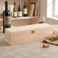 Drewniana Skrzynka na wino z deklem