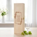 Skrzynka na wino z wygrawerowanymi życzeniami