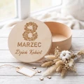 Pudełko drewniane na Dzień Kobiet z grawerem