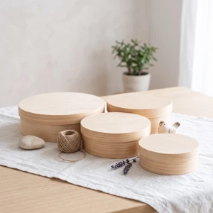 Round box with lid