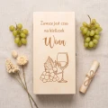 Skrzynka drewniana na dwa wina