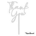 Topper napis "Thank You" pisany ręcznie