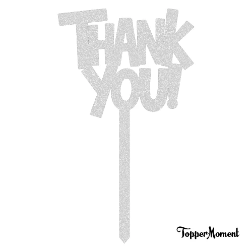Topper piker napis "THANK YOU"