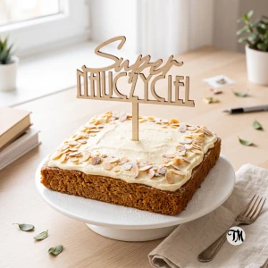 Topper napis "Super Nauczyciel" (Art Deco)