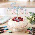 Topper napis "Super Nauczyciel" pomalowany