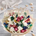 Topper napis "Super Nauczycielka" naturalny