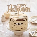 Topper napis "Halloween" naturalny
