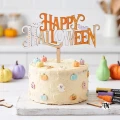 Topper napis "Halloween" z nietoperzami kolorowy