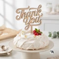Topper napis "Thank You" ze sklejki