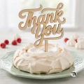 Topper napis "Thank You" drewniany
