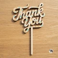 Topper napis "Thank You" w kropki