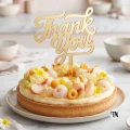 Topper napis "Thank You" złote lustro
