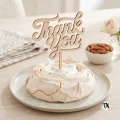 Topper napis "Thank You" naturalny