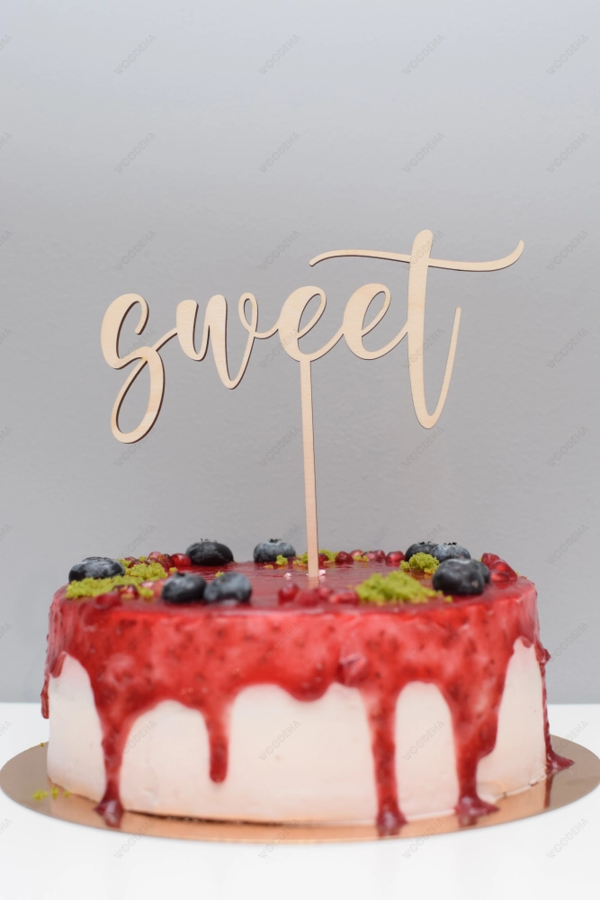 Drewniany topper Sweet