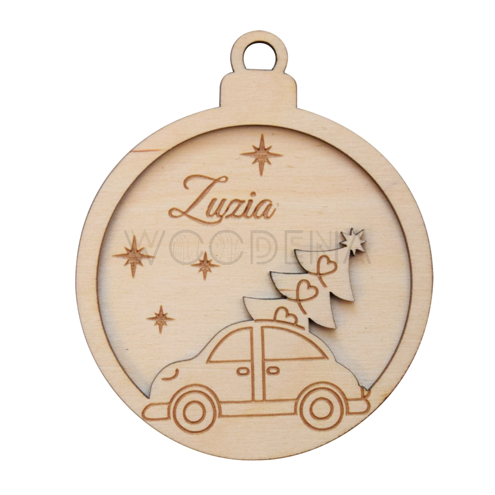 Drewniana bombka dla dziecka